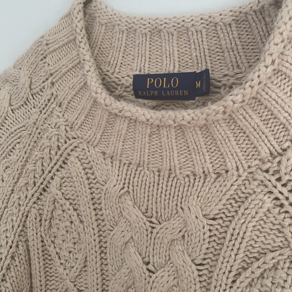 Unisex Polo Ralph Lauren Chunky Oversized Cable Knit Sweater